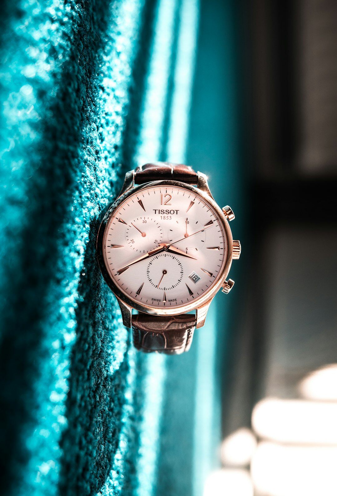 customer trying luxury watch