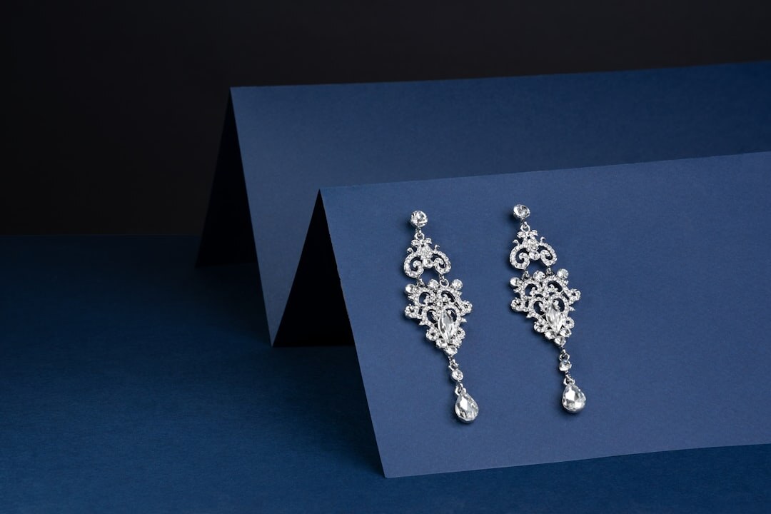 pair of luxury earrings