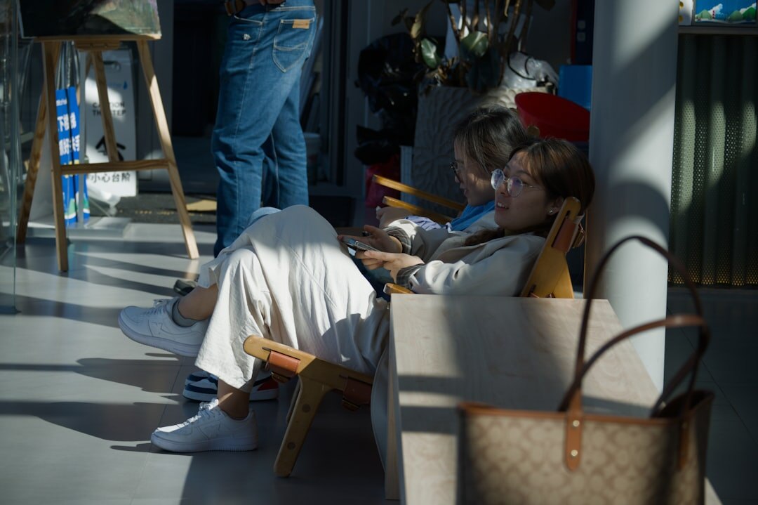 luxury handbag on chair