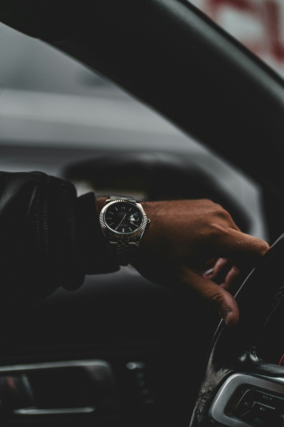 luxury watch on wrist