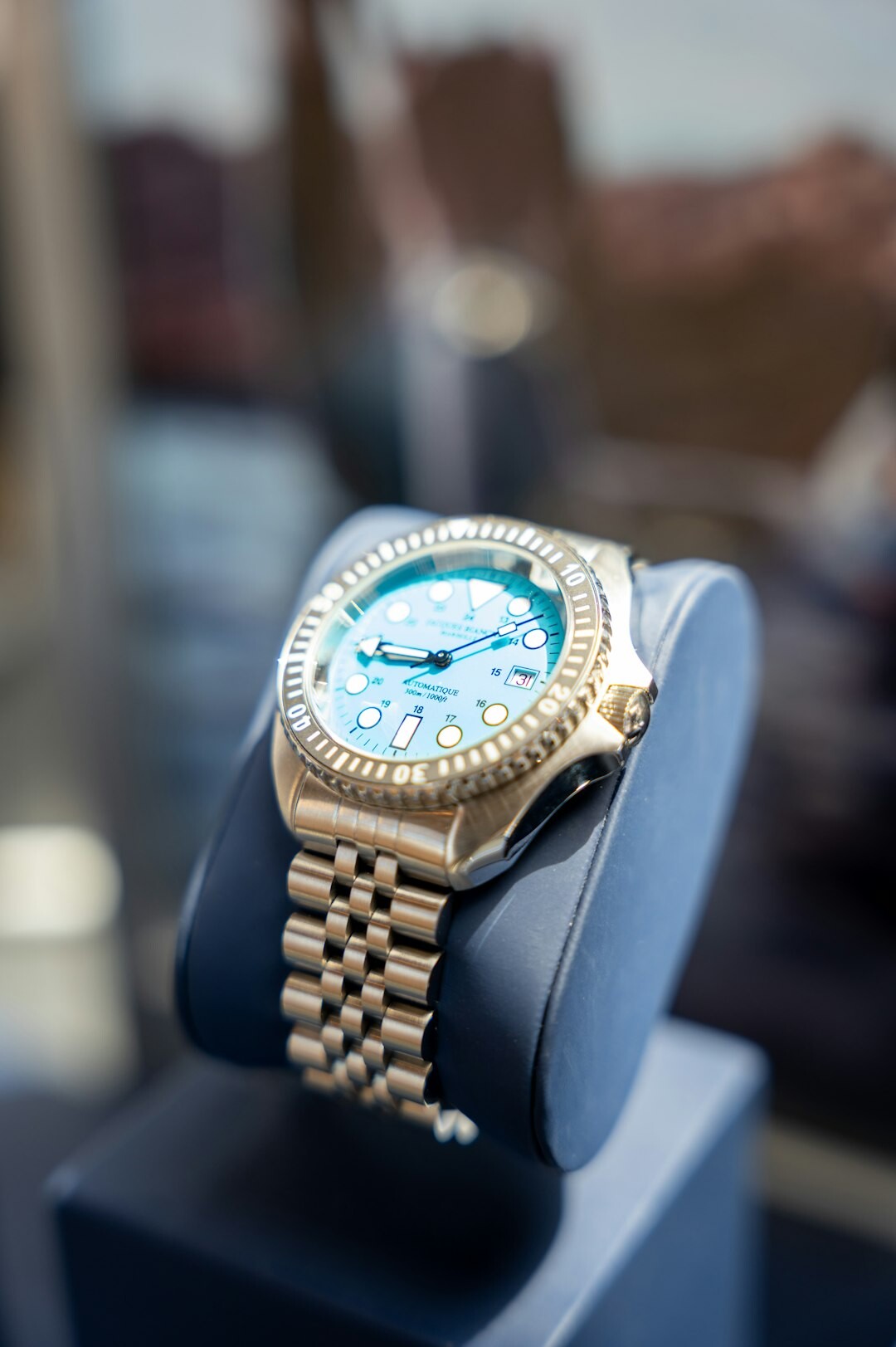 luxury watch on wrist