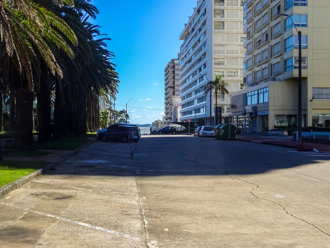 Modern beachfront boutique facade near the coast at Punta del Este